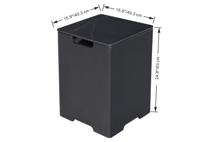 Preview: Square Tank Cover - H63cm